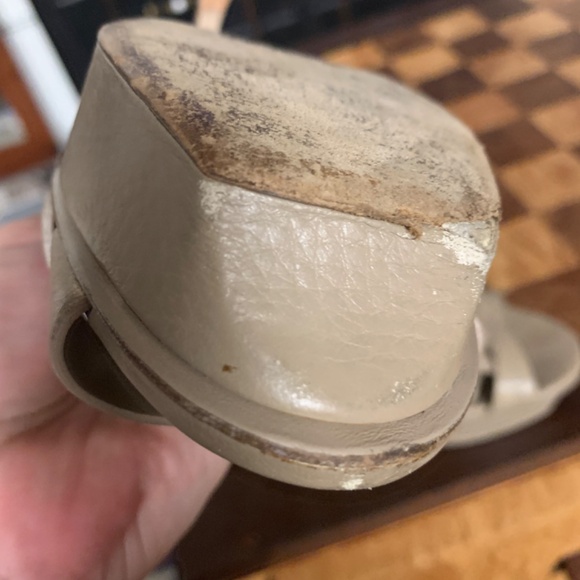 Yves Saint Laurent Beige Strappy Heels - Picture 3 of 6